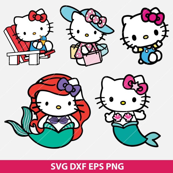 Cute Hello Kitty svg designs