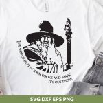 Gandalf SVG Cut File, Lord of the Rings SVG, magical clipart, Cricut wizard design, Silhouette wizard, mystical SVG, png, dxf, eps