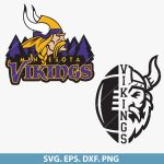 Minnesota Vikings SVG Cut File, NFL team logo SVG, football SVG, Cricut, Silhouette, Vikings fan gear, Instant download, png, eps