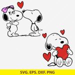 Snoopy Valentine SVG, Peanuts love design, Valentine’s Day crafts, Snoopy with heart SVG, DIY Valentine projects, Snoopy-themed crafts