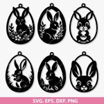 Easter SVG, Easter Bunny SVG, Easter Egg SVG, Spring SVG, Cute Bunny SVG, Easter Crafts, Cricut Easter Designs, Silhouette Cut Files, DIY Easter Decor