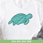 Sea Turtle SVG, Boho Turtle Clipart, Mandala Turtle SVG, Ocean Animal Vector, Turtle Silhouette, Sea Life SVG, Nautical Cut File, Beach Decor SVG